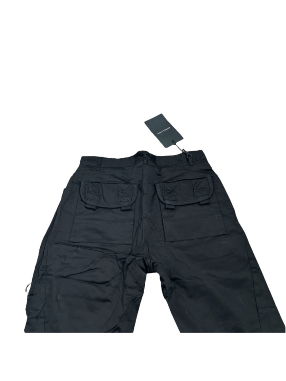 Embellish NYC Men’s Black Kai Cargo Pants with Silver Zipper Details Size 32 - Picture 6 of 7